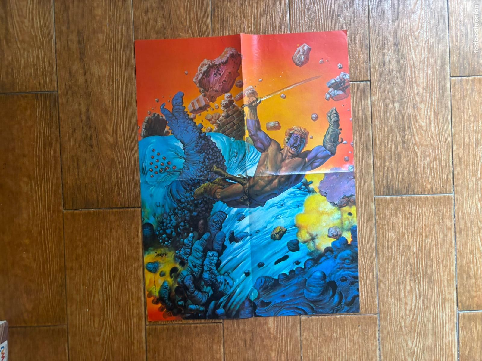 C&oacute;mics: POSTER DE RICHARD CORBEN BLOOD STAR TOUTAIN 1983.