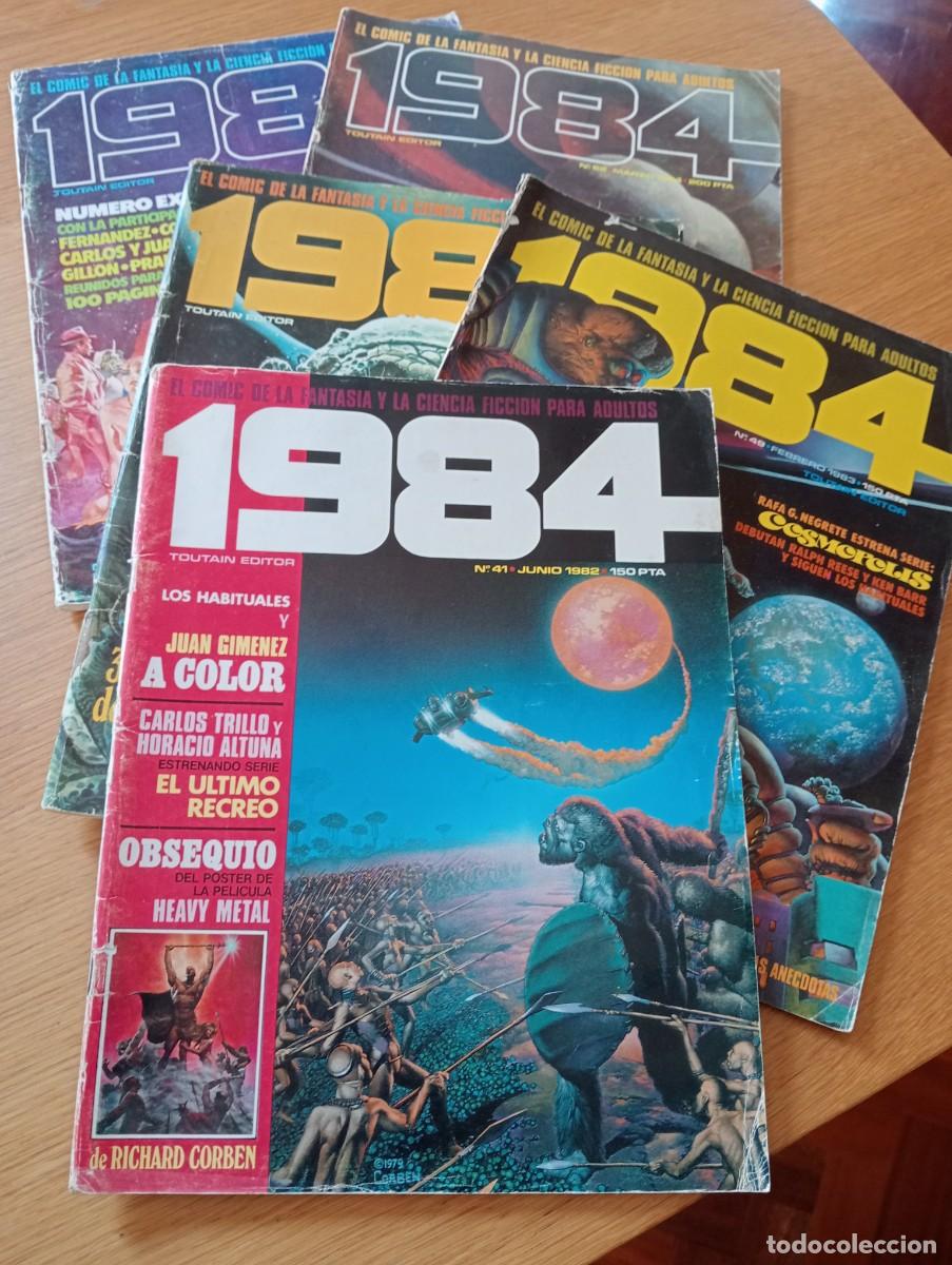 C&oacute;mics: LOTE CON 5 EJEMPLARES DE 1984 (DE 64). GRAPA. TOUTAIN EDITOR. 1983 &ndash; 84.