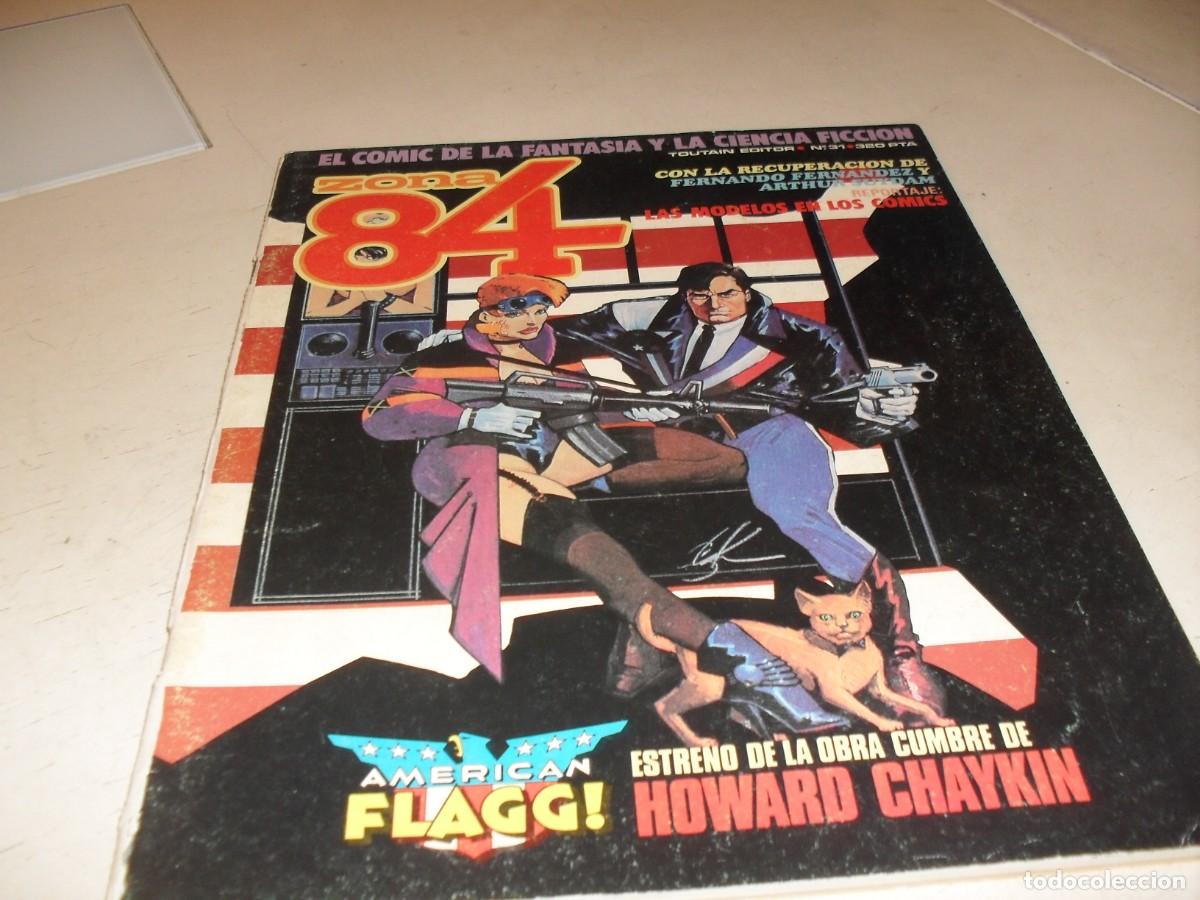 C&oacute;mics: ZONA 84 N&ordm; 31,CON REPORTAJE:LOS MODELOS EN LOS COMICS,DE 96.TOUTAIN EDITOR,1984