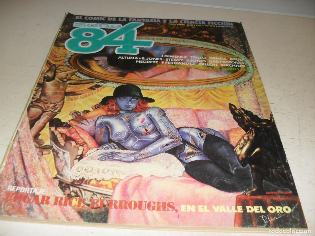 C&oacute;mics: ZONA 84 N&ordm; 20,CON ARTICULO E.R.BURROUGHS,EN EL VALLE DE ORO,DE 96.TOUTAIN EDITOR,1984
