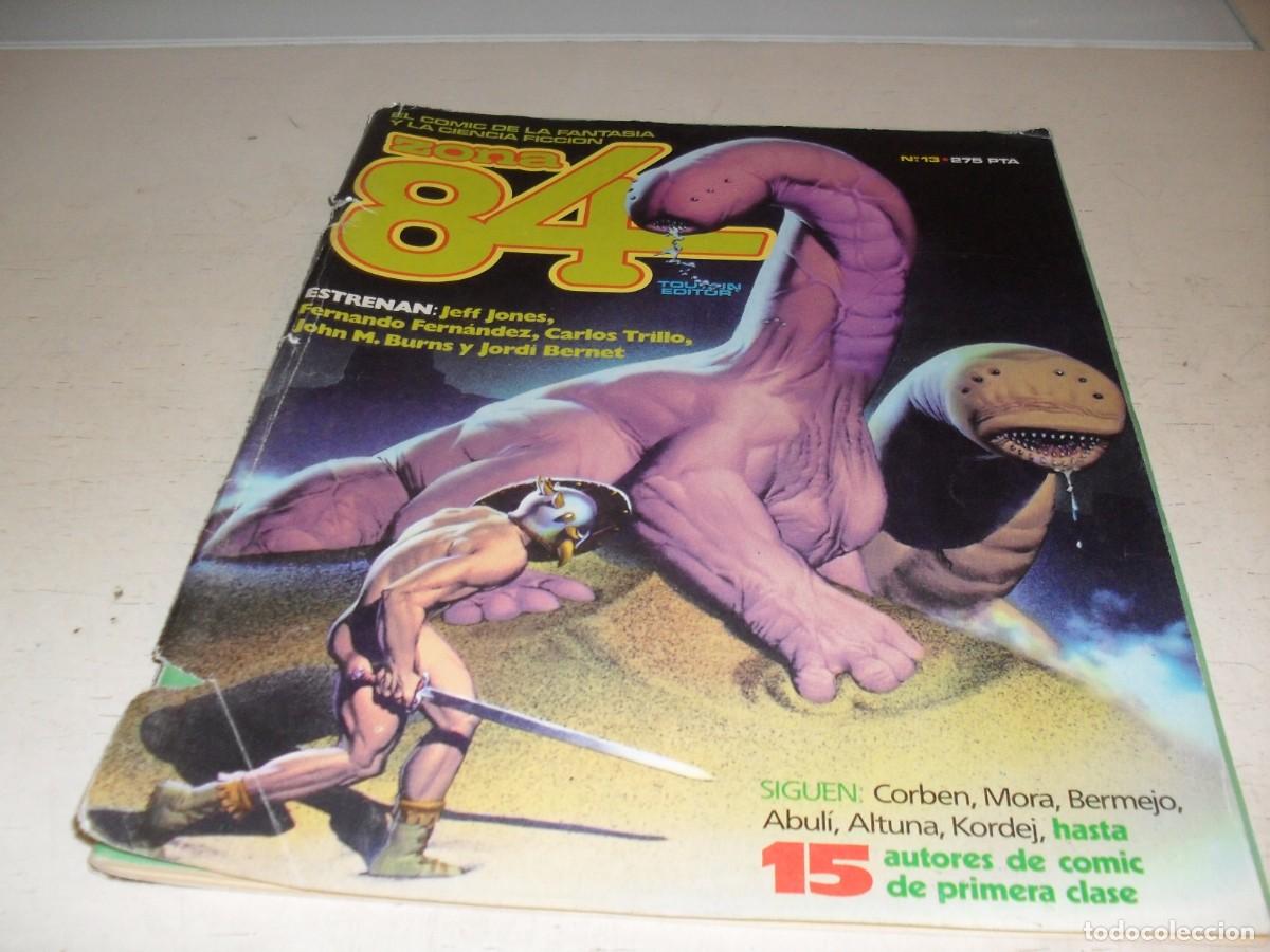 C&oacute;mics: ZONA 84 N&ordm; 13,EN CONTRAPORTADA CARTEL 5&ordm; SALON DEL COMIC,DE 96.TOUTAIN EDITOR,1984