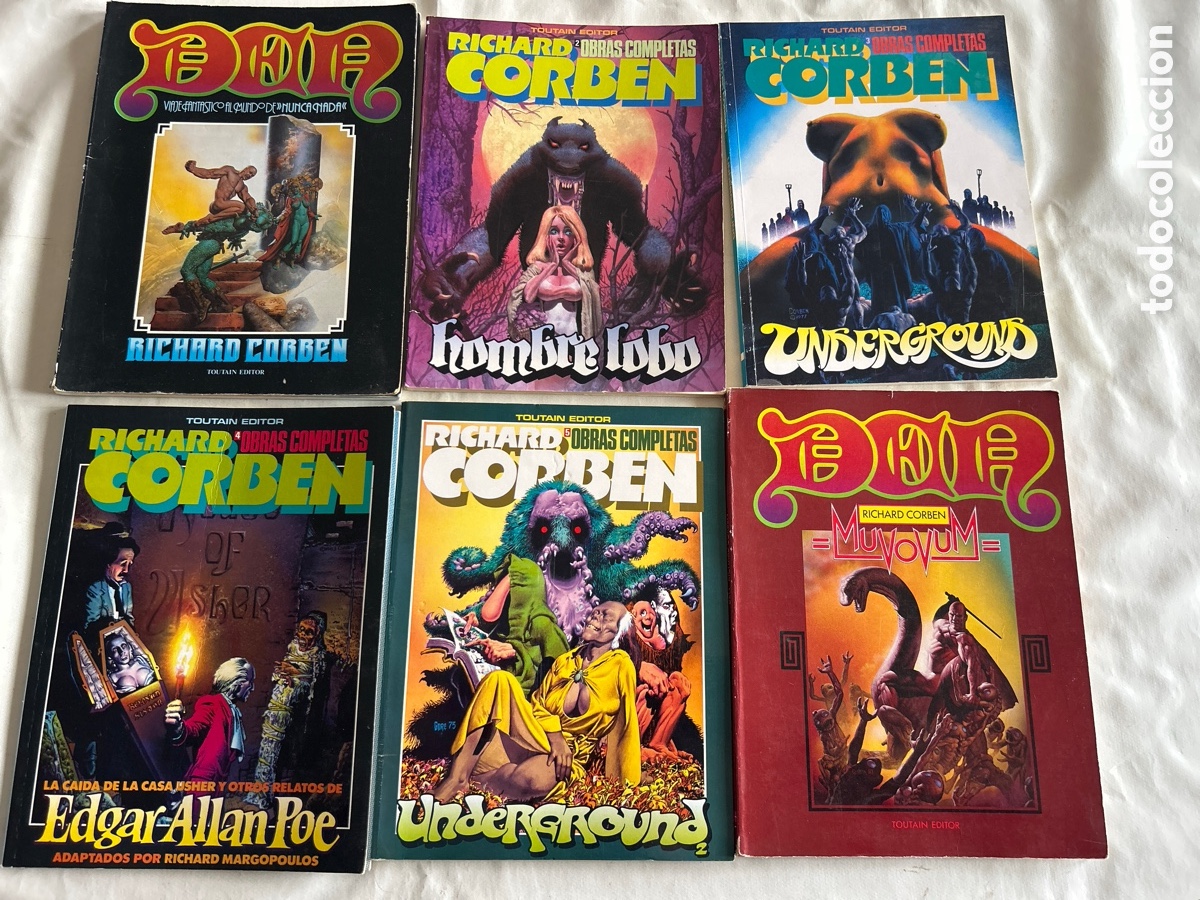 C&oacute;mics: Lote de 6 comics Richard Corben. Toutain - Foto 1