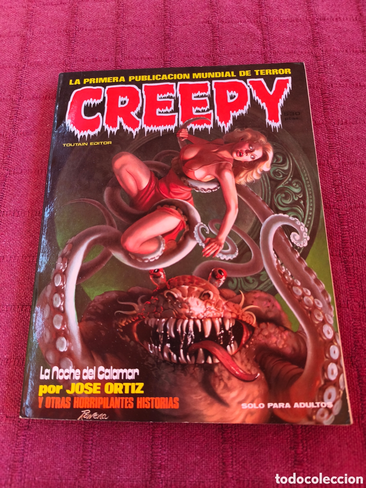 C&oacute;mics: CREEPY EXTRA 2 RETAPADO CON LOS NUMEROS 4,5,6 Y 7, RICHARD CORBEN, JOSE ORTIZ COMIC DE TERROR