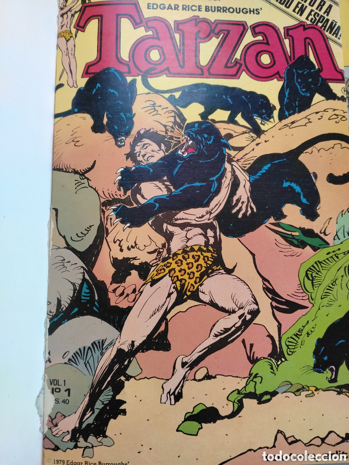 C&oacute;mics: TARZ&Aacute;N - EDGAR RICE BURROUGHS - TOUTAIN EDITOR 1979 - CAP&Iacute;TULOS ENCUADERNADOS DEL N&ordm; 1 AL 10.