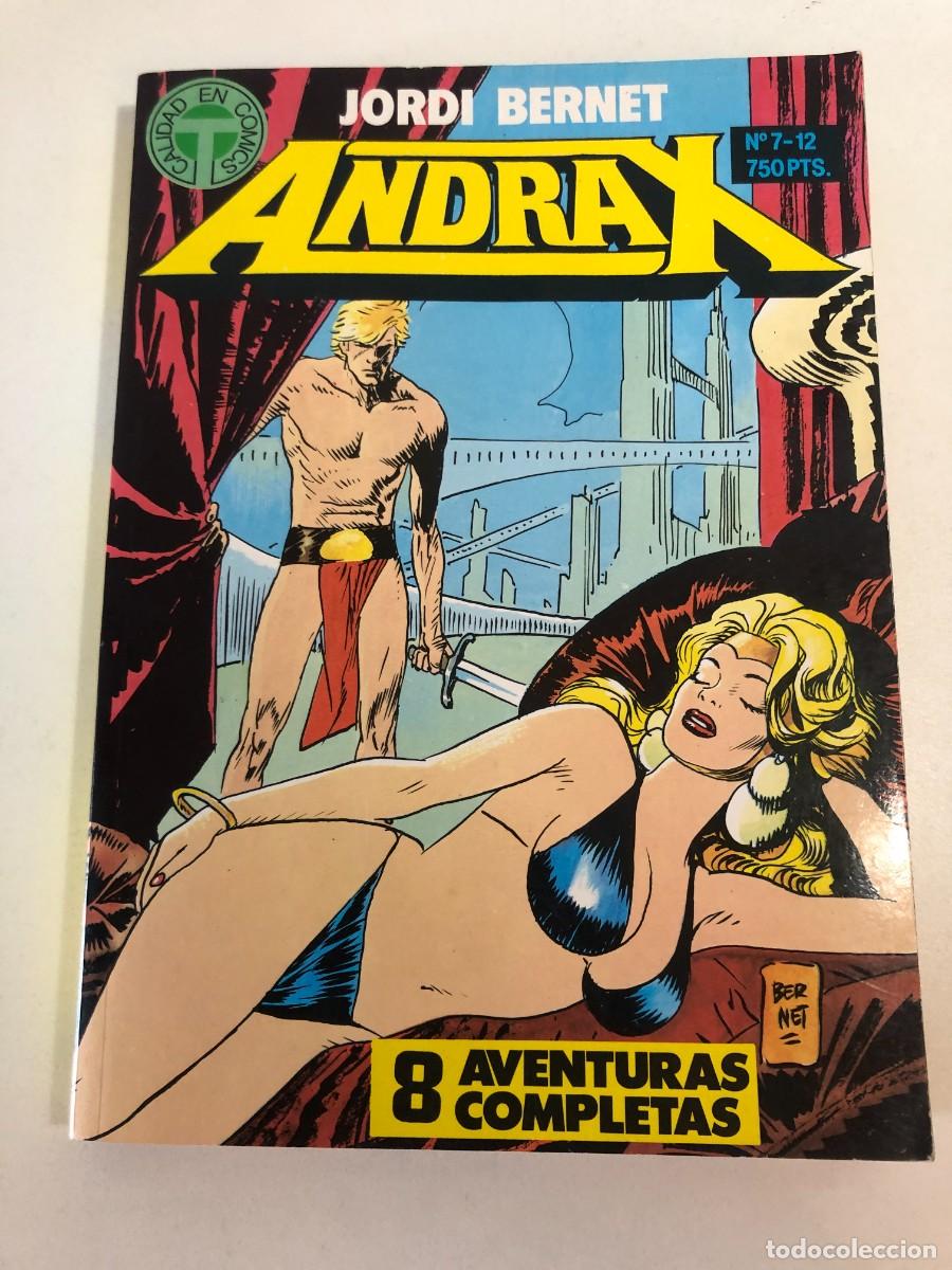 C&oacute;mics: Andrax Jordi Bernet Toutain 1988 tomo n&ordm; 7-12 8 aventuras completas