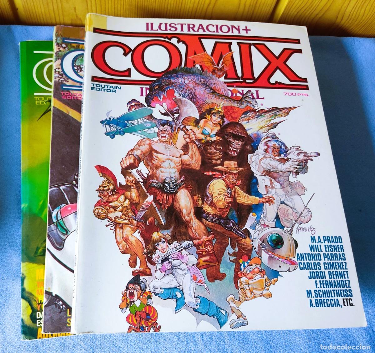 C&oacute;mics: 3 TOMOS RETAPADO CON VARIOS NUMEROS DE COMICS ILUSTRACION COMIX INTERNACIONAL TOUTAIN EDITOR
