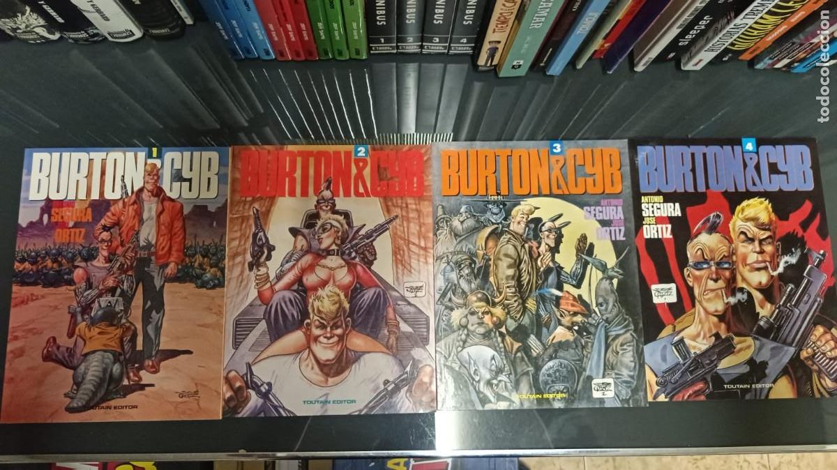 C&oacute;mics: BURTON & CYB 1-4 &ndash; ANTONIO SEGURA Y JOS&Eacute; ORTIZ &ndash; COLECCI&Oacute;N COMPLETA