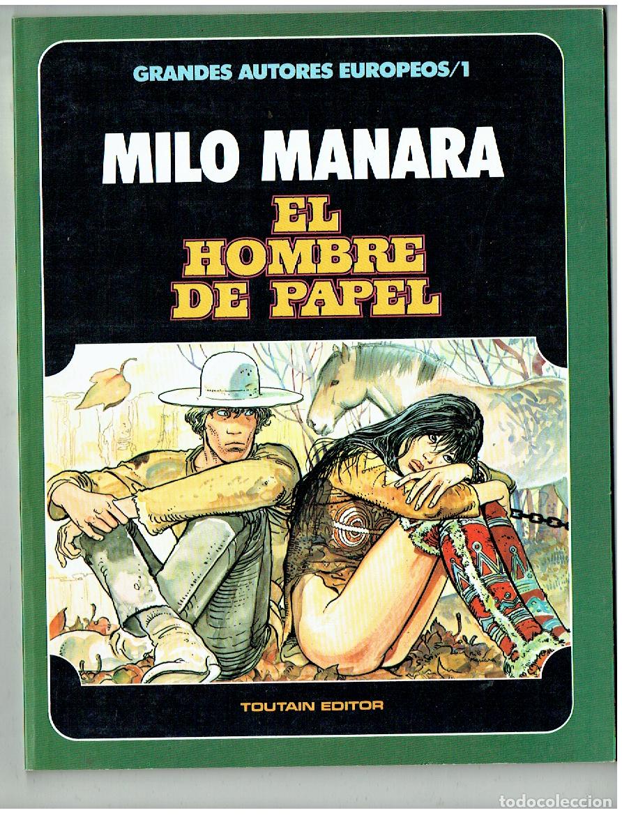 C&oacute;mics: GRANDES AUTORES EUROPEOS/1. MILO MANARA. EL HOMBRE DE PAPEL. TOUTAIN 1985. (B/47.1 RUM)