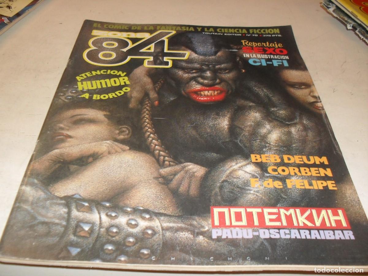C&oacute;mics: ZONA 84 N&ordm; 70.CON REPORTAJE:SEXO EN LA ILUSTRACION CI FI,DE 96.TOUTAIN,1985