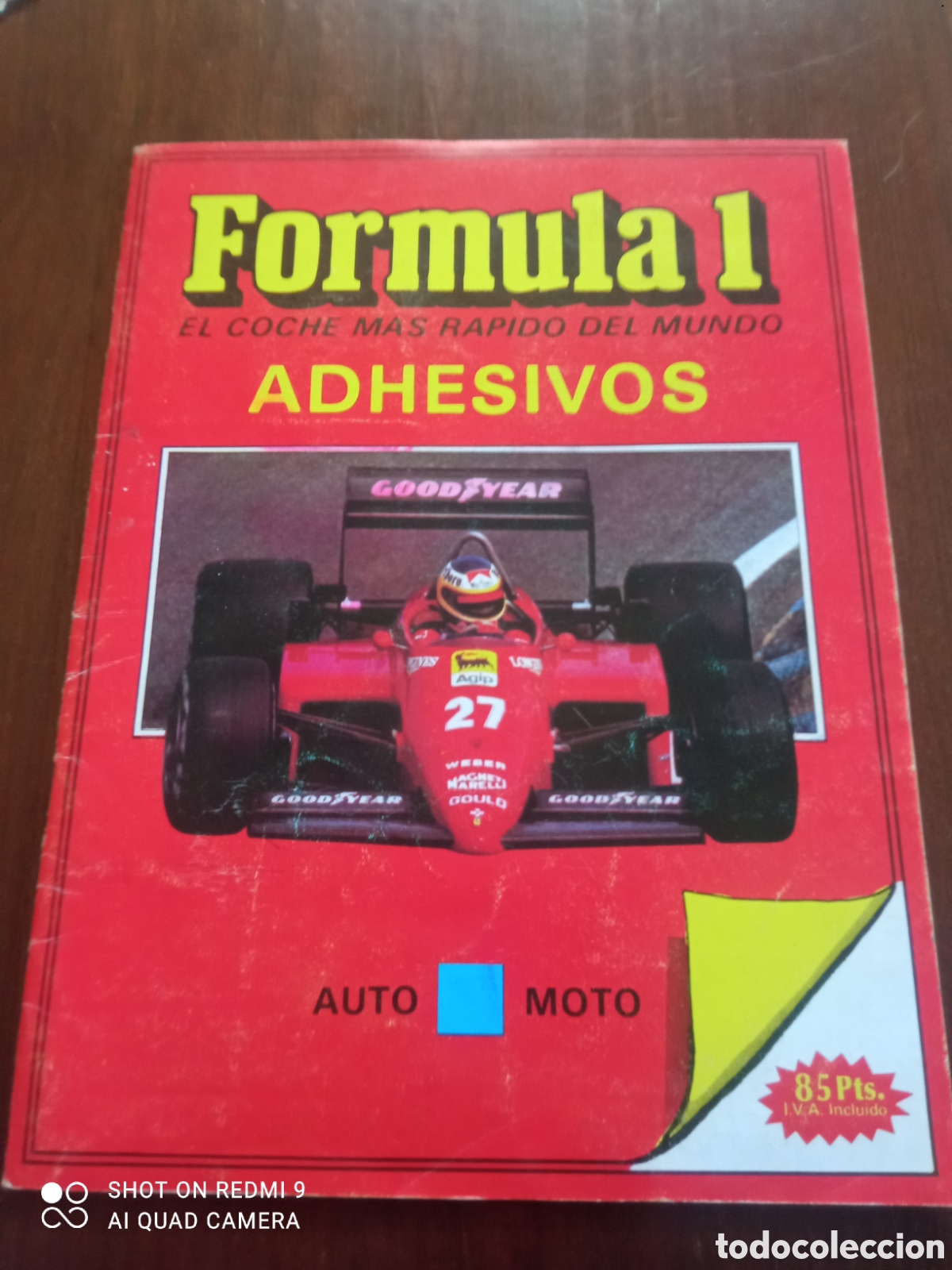 C&oacute;mics: Antiguo album de cromos FORMA 1 a&ntilde;os 80s 115/144 cromos