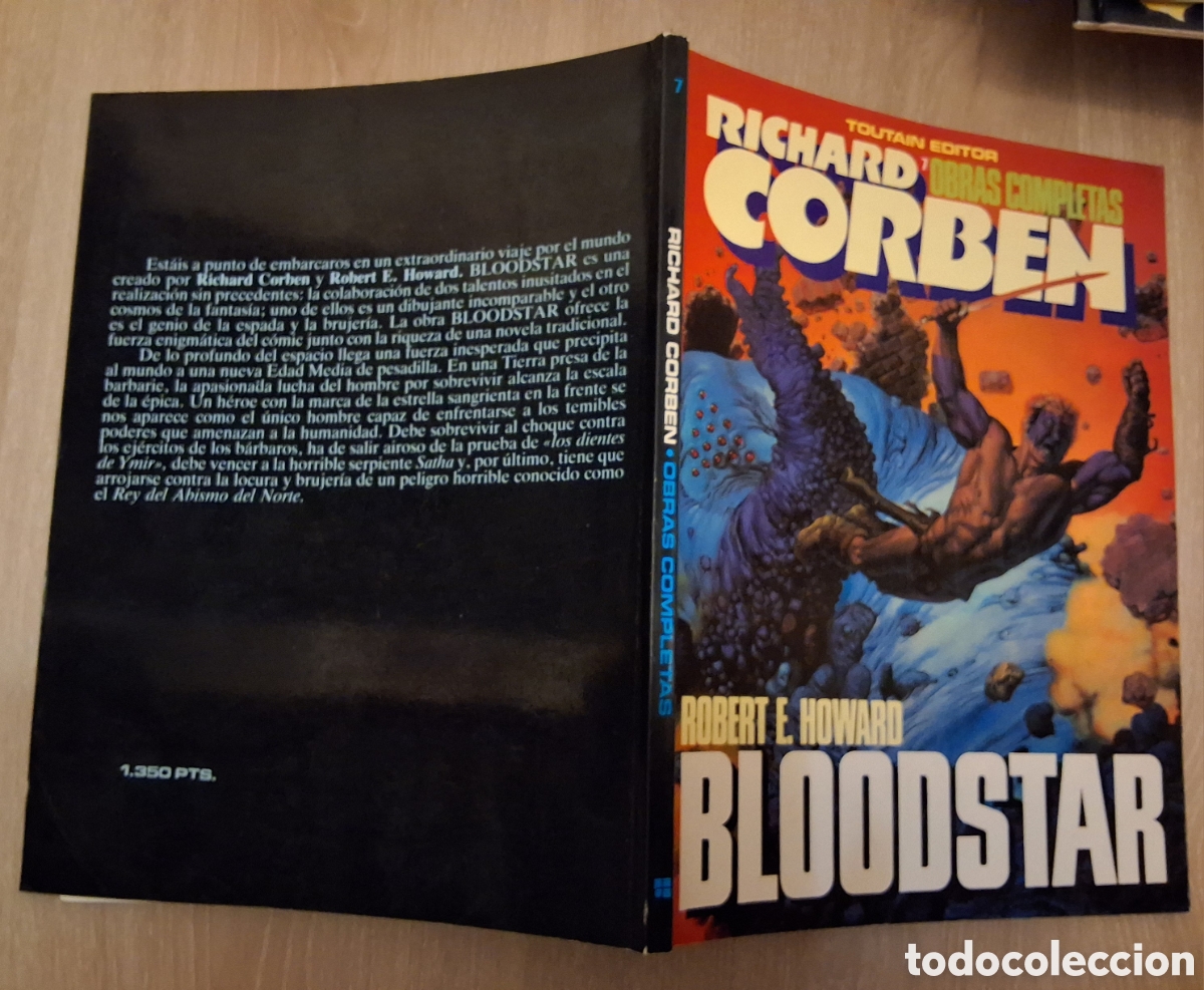 C&oacute;mics: Bloodstar comic n&uacute;mero 7 obras completas R. Corben a&ntilde;o 1987 edita toutain