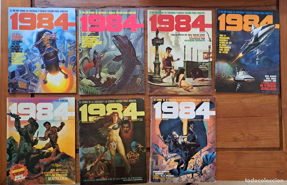 C&oacute;mics: 1984 TOUTAIN EDITOR - PRIMERA EDICI&Oacute;N - LOTE DE 7 EJEMPLARES ( 2 - 4 - 5 - 6 - 24 - 31 - 58 )