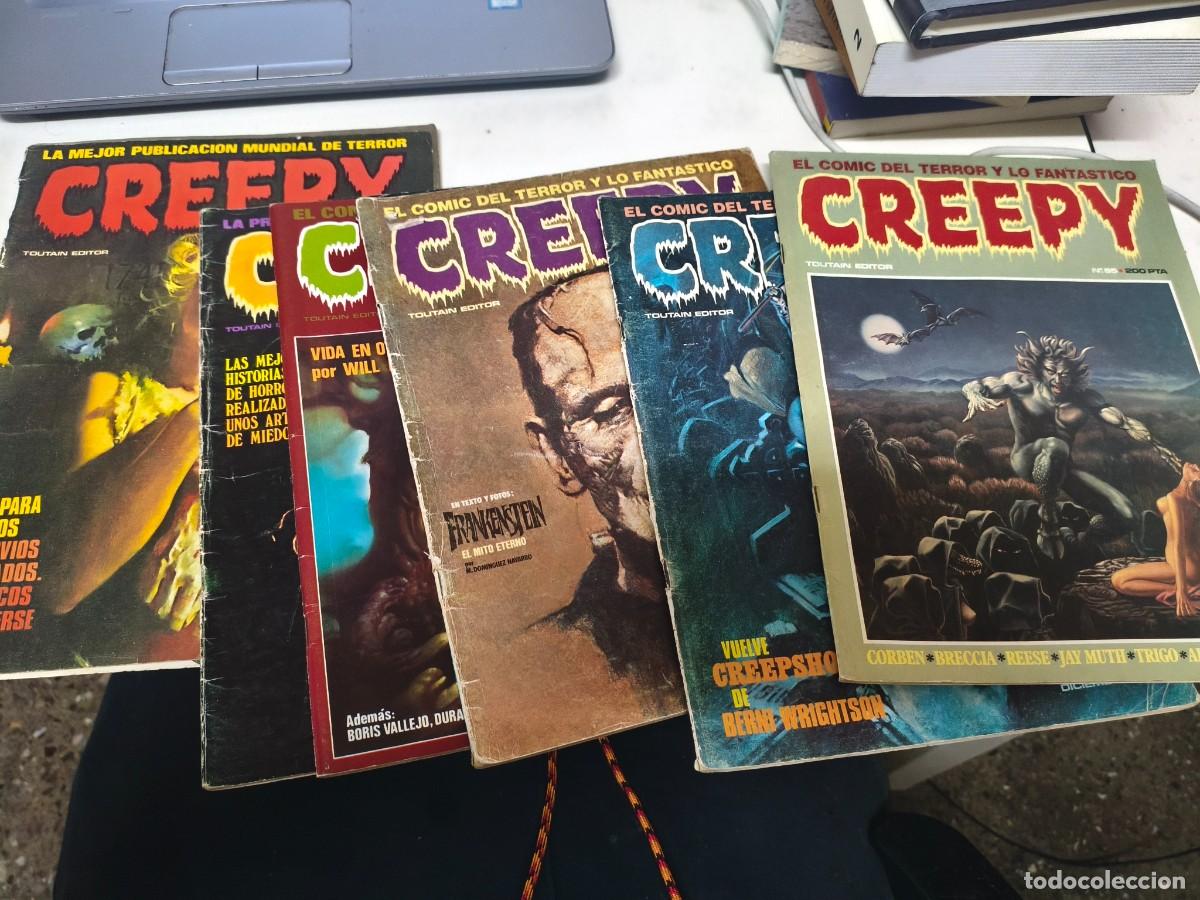 C&oacute;mics: 6 REVISTA CREEPY - 1, 7, 27, 40, 54 Y 65 + 1 REVISTA VAMPUS