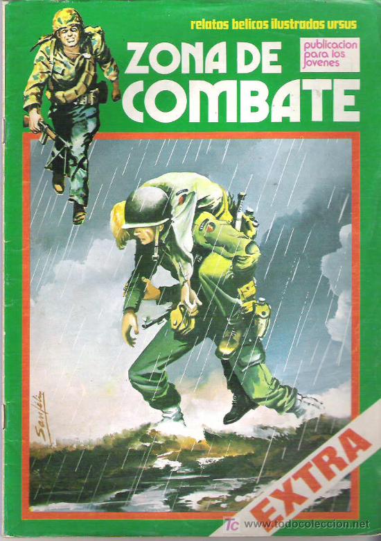 C&oacute;mics: ZONA DE COMBATE EXTRA - UN PASO AL FRENTE ** NUM 35 1979 - Foto 1