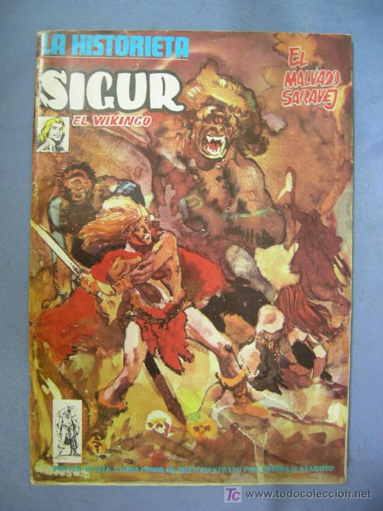COMICS LA HISTORIETA Nº 1 SIGUR EL VIKINGO, EDITA URSUS EDICIONES 1973, CONTIENE POSTER (Tebeos y Comics - Ursus)