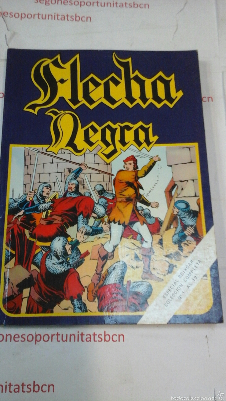 C&oacute;mics: FLECHA NEGRA - COLECCI&Oacute;N COMPLETA - N &deg; 1 AL 12 - URSUS - Foto 1