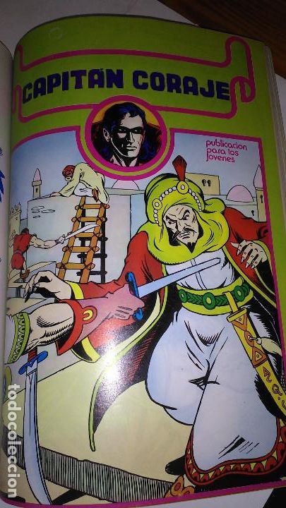 C&oacute;mics: * EL CAPITAN CORAJE * URSUS EDICIONES 1982 * TOMO N&ordm; 1 RETAPADO IMPECABLE * - Foto 10