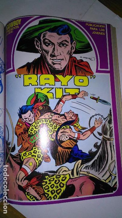 C&oacute;mics: * RAYO KIT * URSUS EDICIONES 1982 * TOMO 12 N&ordm; COMPLETA RETAPADO IMPECABLE * - Foto 9