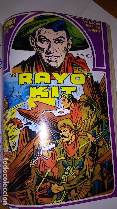 C&oacute;mics: * RAYO KIT * URSUS EDICIONES 1982 * TOMO 12 N&ordm; COMPLETA RETAPADO IMPECABLE * - Foto 11