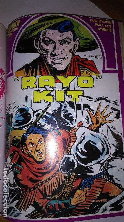 C&oacute;mics: * RAYO KIT * URSUS EDICIONES 1982 * TOMO 12 N&ordm; COMPLETA RETAPADO IMPECABLE * - Foto 12