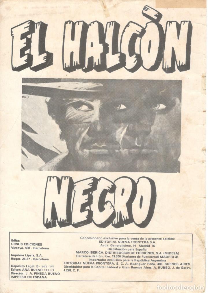 C&oacute;mics: EL HALCON NEGRO N&ordm; 5 (EDITORIAL URSUS) - Foto 3