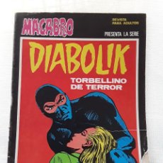 Cómics: MACABRO 28 - DIABOLIK: TORBELLINO DE TERROR (URSUS, 1977). Lote 358537525