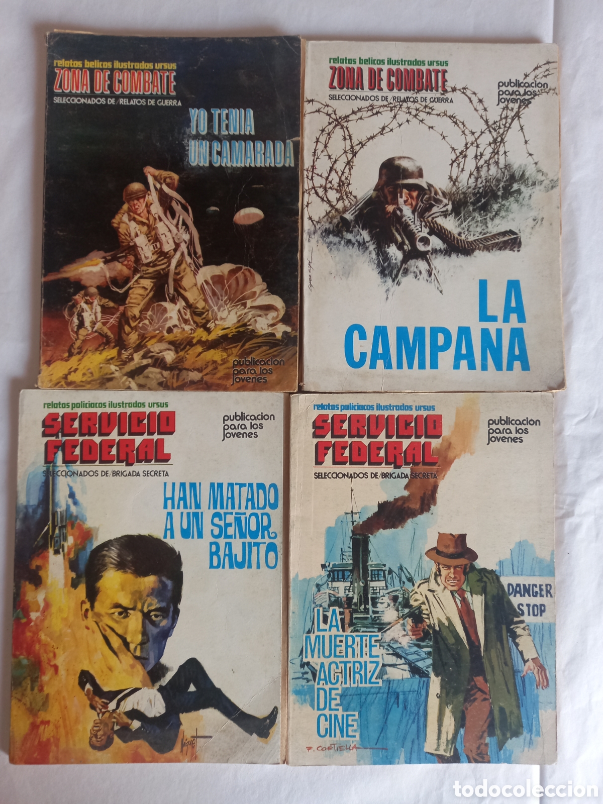 C&oacute;mics: ZONA DE COMBATE-SERVICIO FEDERAL. Lote 4 comics - Foto 1