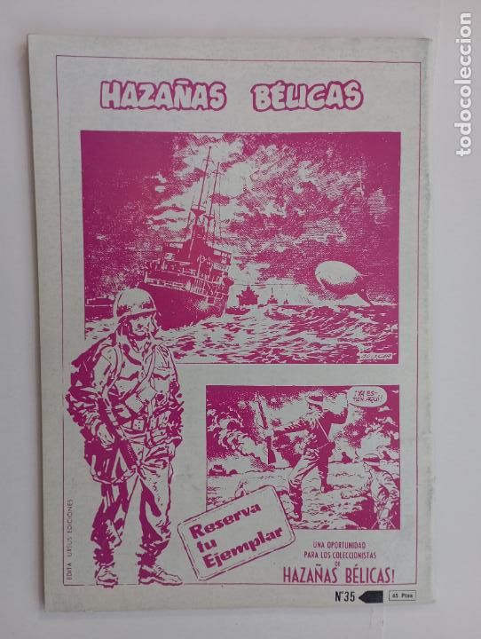 C&oacute;mics: ZONA DE COMBATE AZUL N&ordm; 35 , EXCELENTE ESTADO - Foto 2