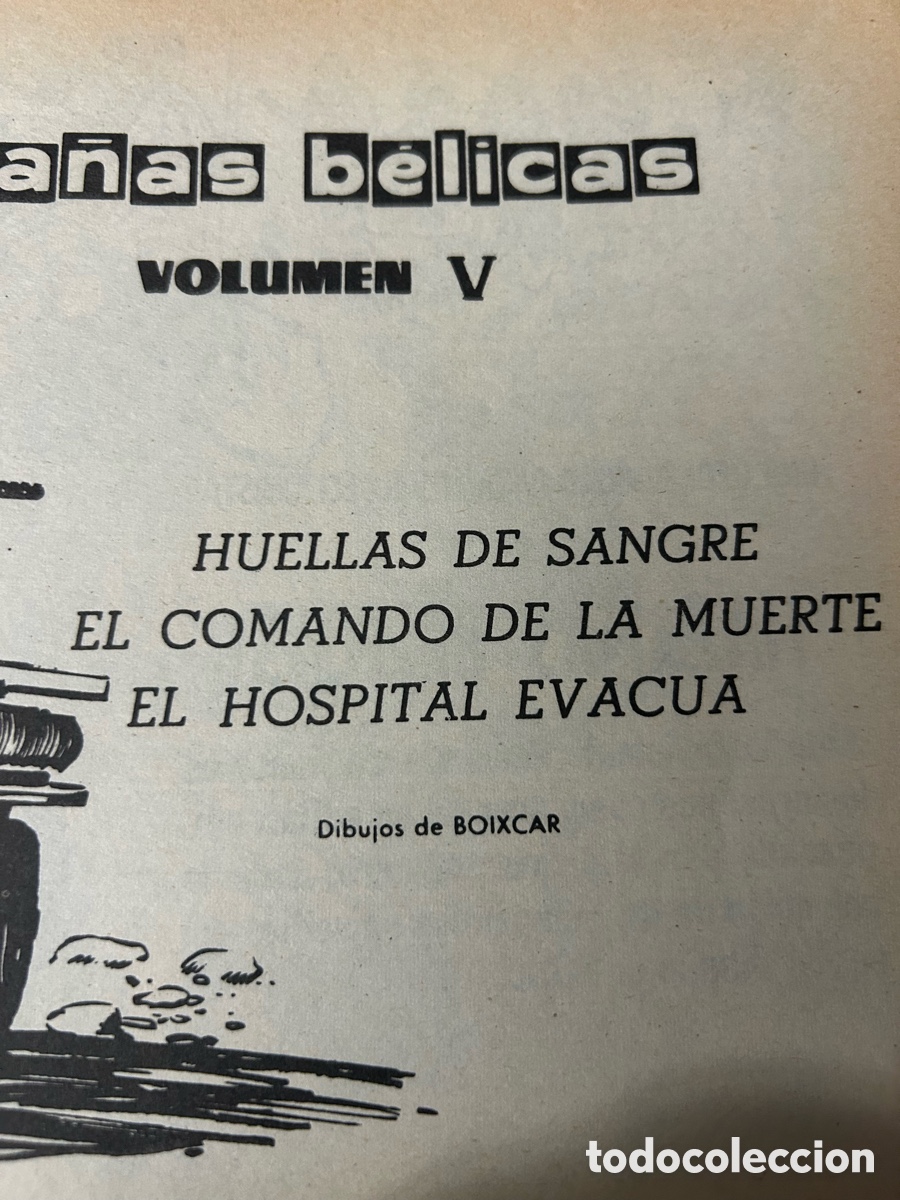 C&oacute;mics: HAZA&Ntilde;AS B&Eacute;LICAS ED.URSUS 1973 - Foto 10