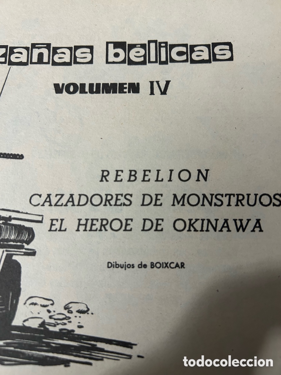 C&oacute;mics: HAZA&Ntilde;AS B&Eacute;LICAS ED.URSUS 1973 - Foto 11