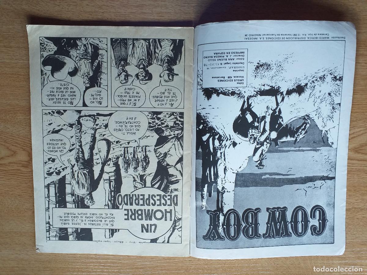 C&oacute;mics: COWBOY - N&ordm; 30 DE 36 - 1978 EDICIONES URSUS - Foto 5