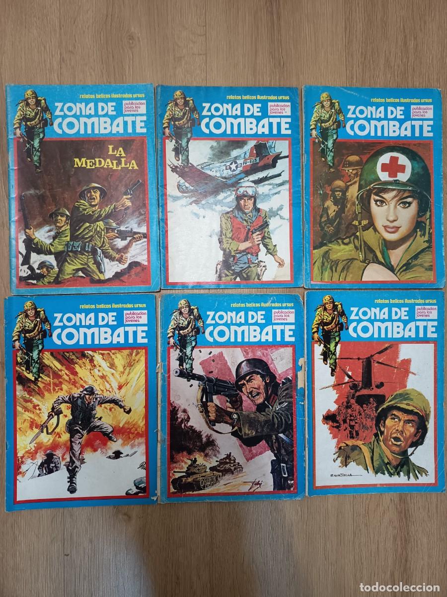 C&oacute;mics: LOTE 6 TEBEOS ZONA DE COMBATE &mdash; RELATOS B&Eacute;LICOS ILUSTRADOS URSUS (1973)