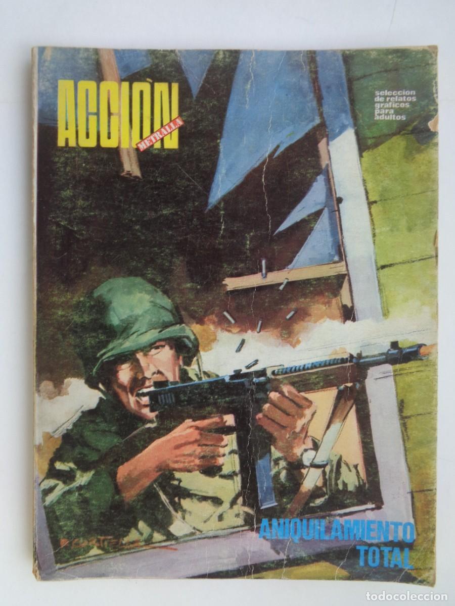 C&oacute;mics: ACCION METRALLA : N&ordm; 1 &uml; ANIQUILAMIENTO TOTAL &uml;. URSUS EDICIONES , 1973