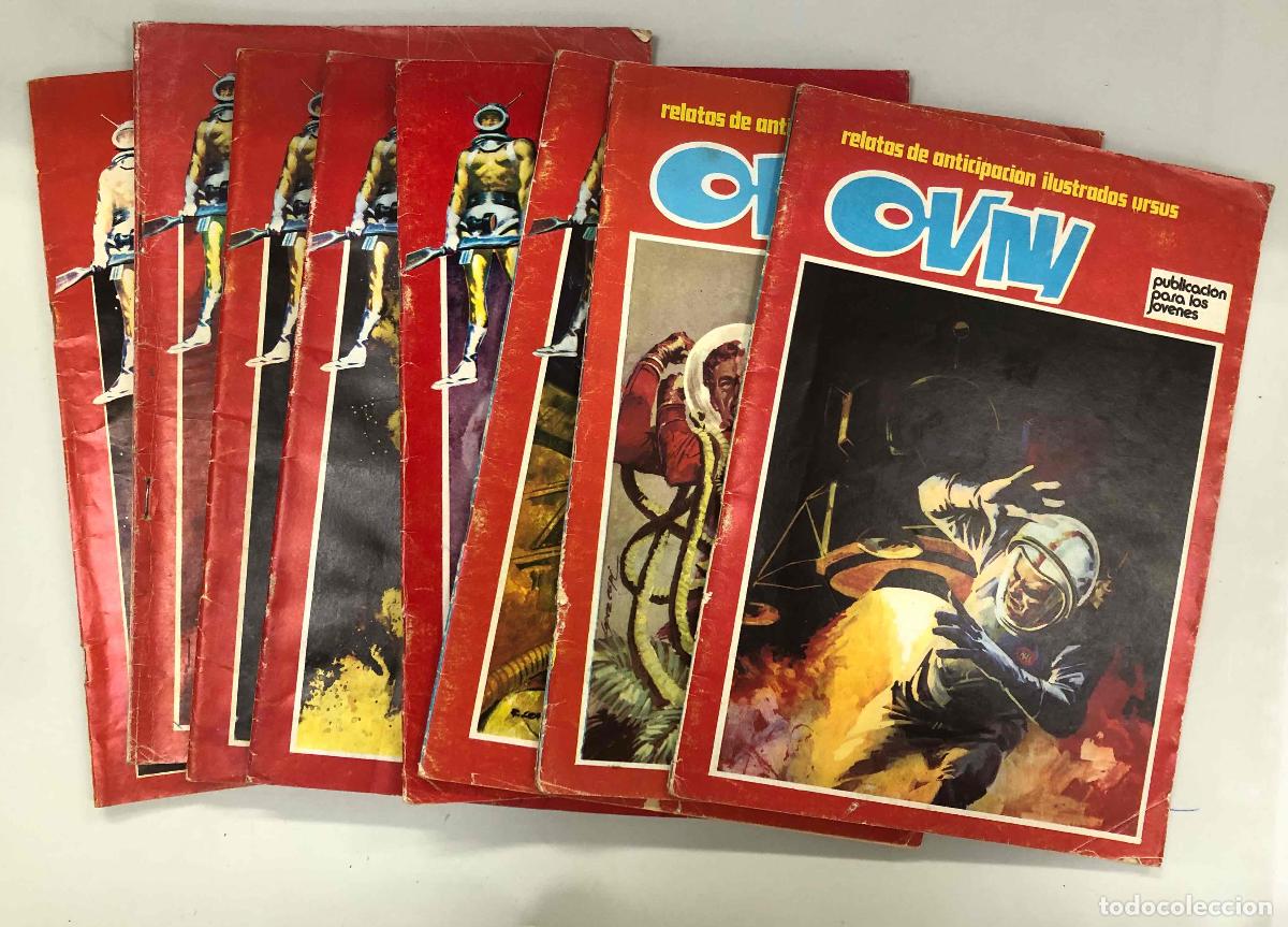 C&oacute;mics: OVNI RELATOS DE ANTICIPACION ILUSTRADOS. N&ordm; 1 AL 7 Y N&ordm; 13. URSUS 1974