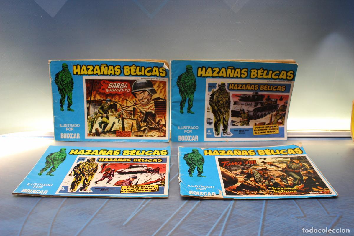 C&oacute;mics: Haza&ntilde;as B&eacute;licas. Boixcar. Toray, Ursu, 1973. N&ordm; 115, 159, 169, 172.