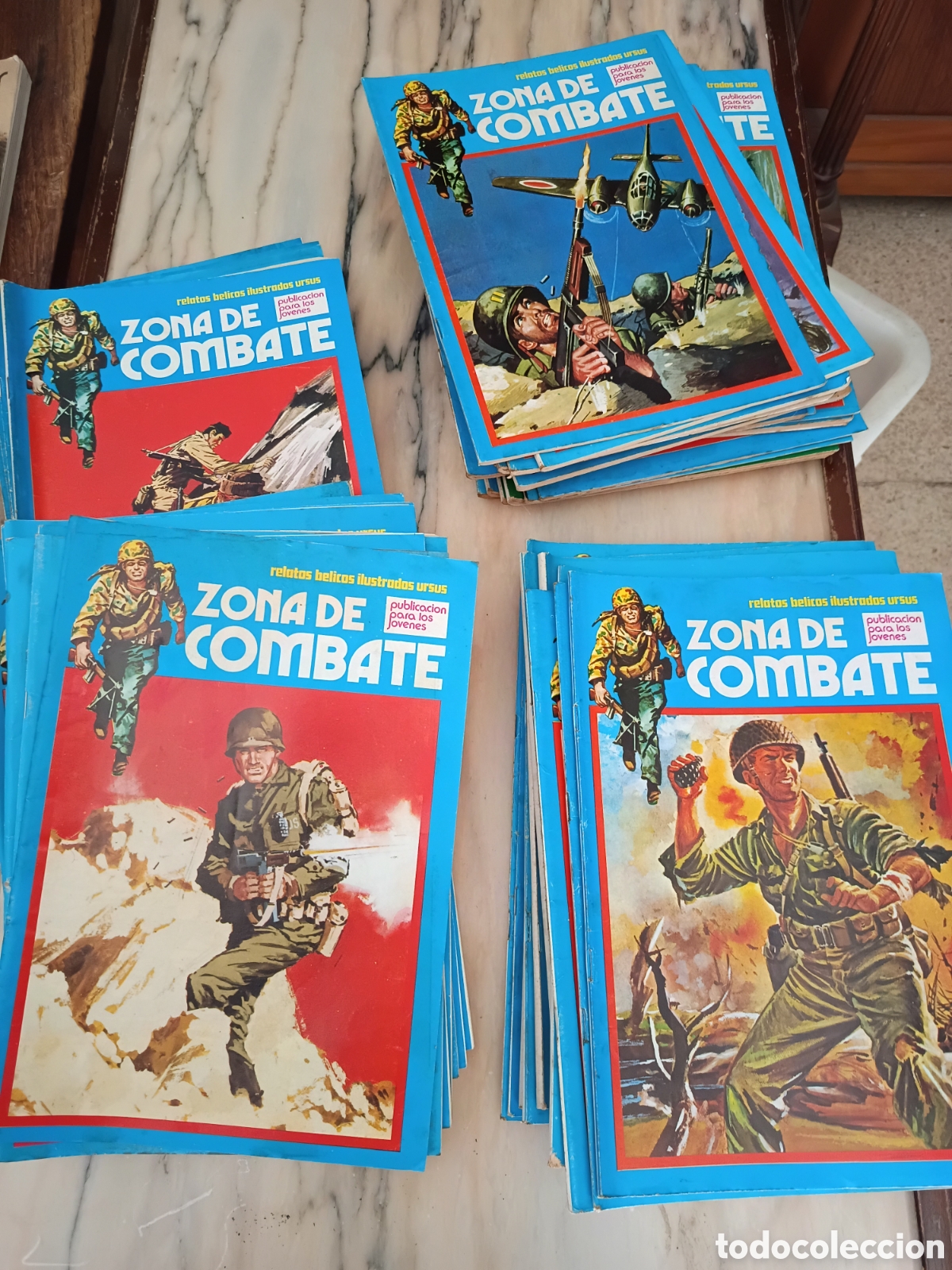 C&oacute;mics: LOTE DE 51 NUMEROS DE ZINA DE COMBATE