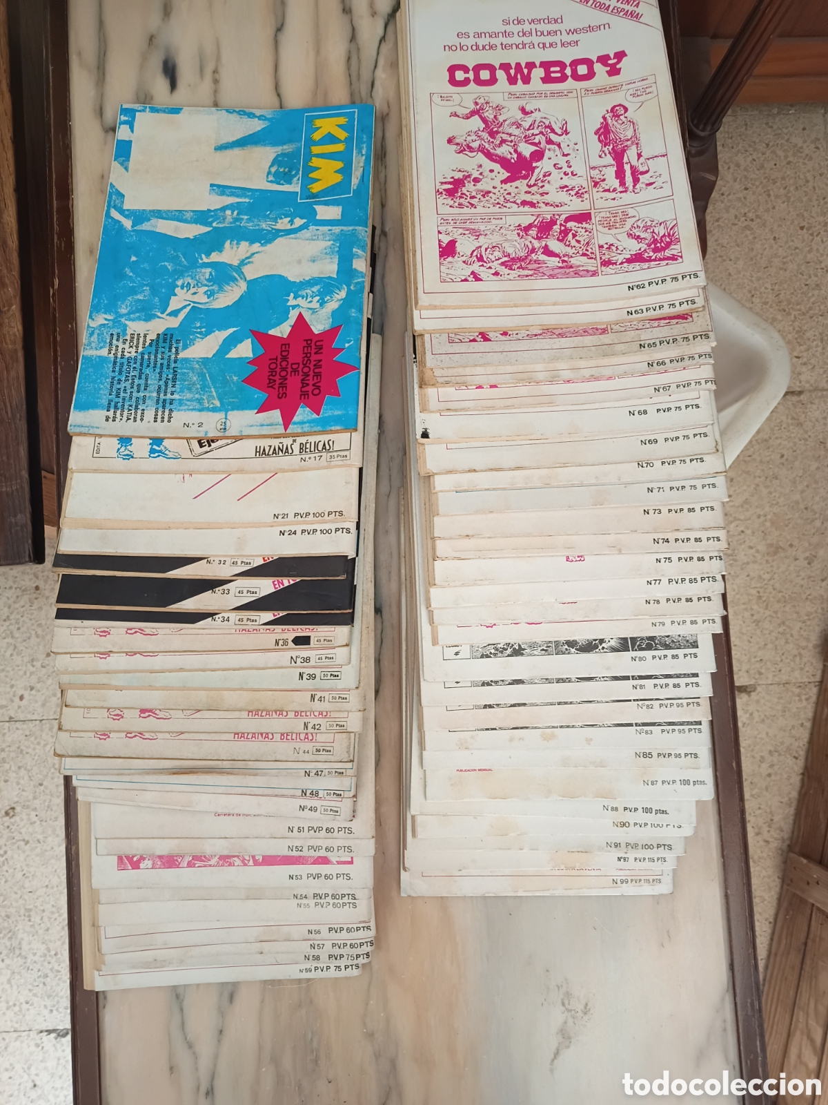 C&oacute;mics: LOTE DE 51 NUMEROS DE ZINA DE COMBATE - Foto 2