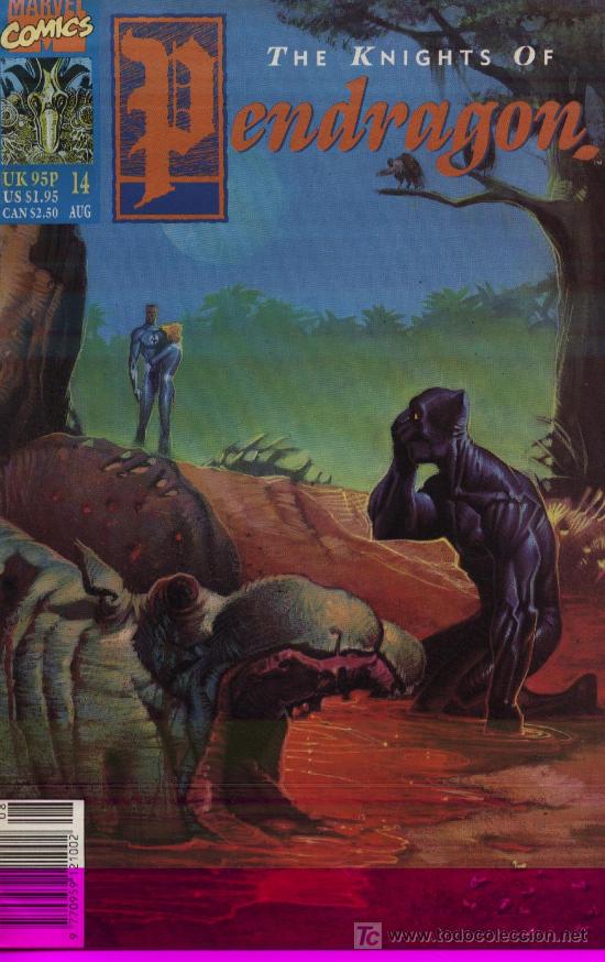 Comics: The Knights of Pendragon  -  n&ordm; 14  -  Ed. Marvel  1991