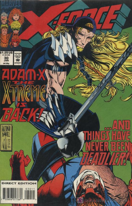 C&oacute;mics: X Force  -  n&ordm; 30  -  Ed. Marvel  1993