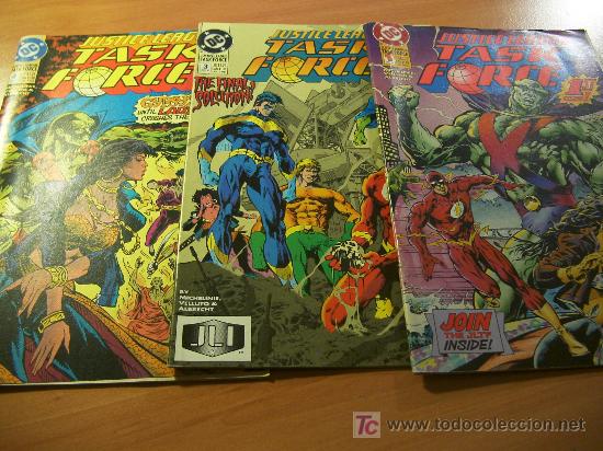 C&oacute;mics: JUSTICE LEAGUE. TASK FORCE. ISSUES 1, 3 & 4 EN INGLES. YEAR 1993 (COB184) - Foto 1