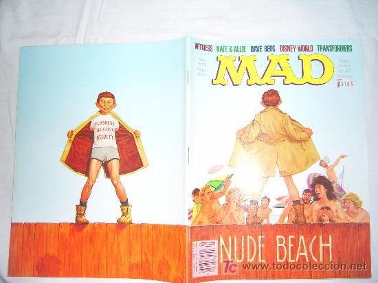 C&oacute;mics: MAD N&ordm; 257, SEPTEMBER 1985. NUDE BEACH