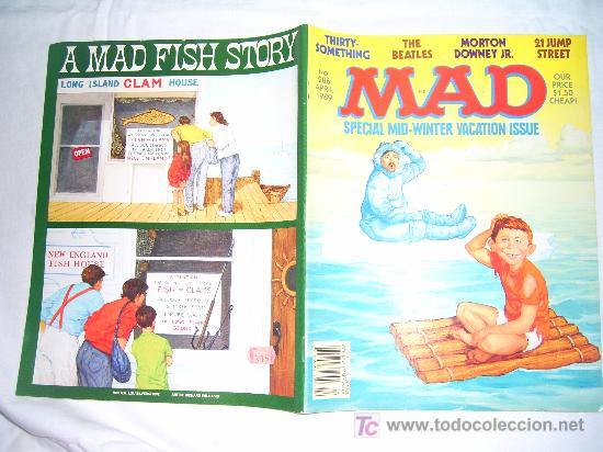 C&oacute;mics: MAD N&ordm; 286, APRIL 1989. SPECIAL MID-WINTER VACATION ISSUE.THE BEATLES. 21 JUMP STREET