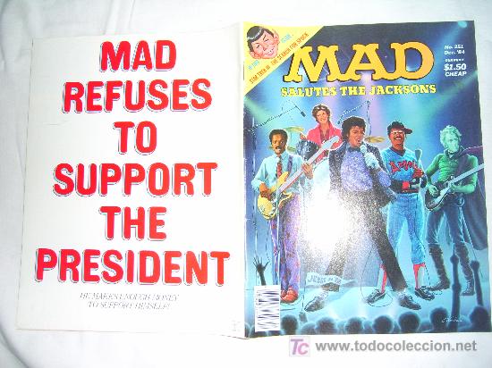 C&oacute;mics: MAD N&ordm; 251, DECEMBER 1984.SALUTES THE JACKSONS.IN THIS ISSUE...STAR TREK III THE SEARCH FOR SPOCK