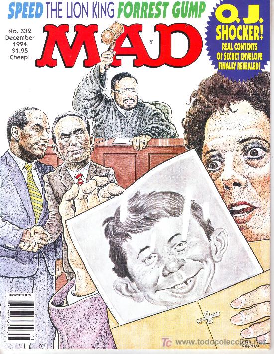 C&oacute;mics: MAD N&ordm; 332, DECEMBER 1994: SPEED.THE LION KING.FORREST GUMP