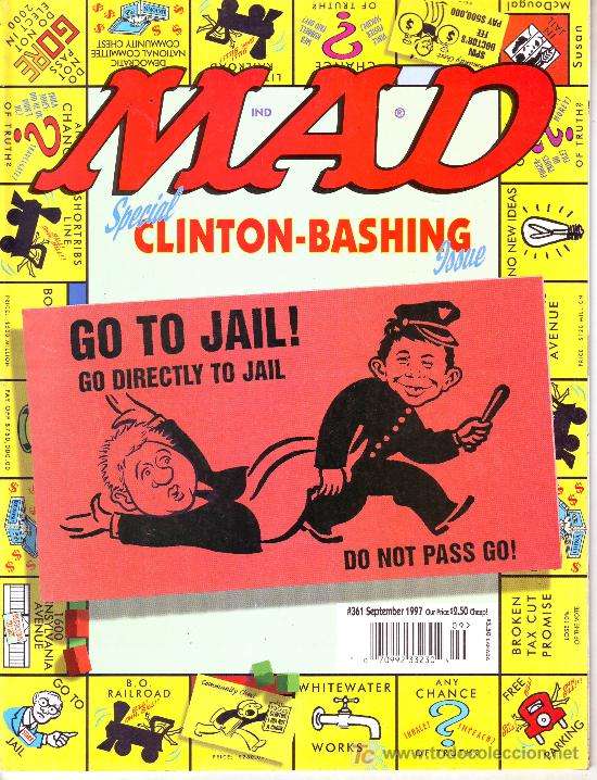 Comics : MAD N&ordm; 361, SEPTEMBER 1997. SPECIAL CLINTON-BASHING ISSUE