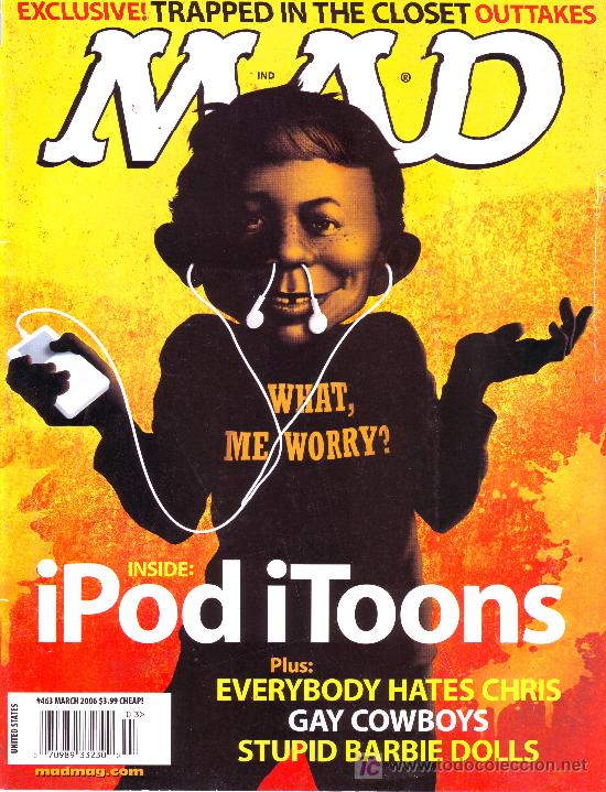 Comics : MAD N&ordm; 463, MARCH 2006. TRAPPED IN THE CLOSET OUTTAKES. POD I TOONS.STUPID BARBIE DOLLS