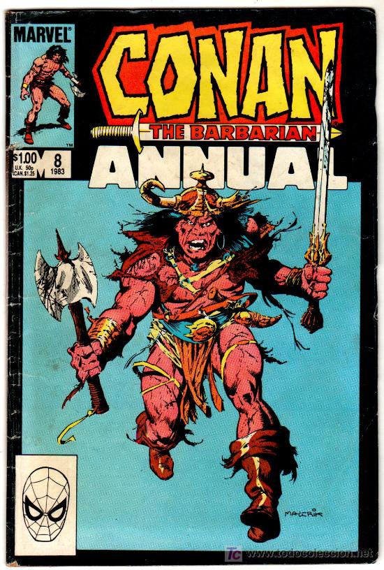 C&oacute;mics: CONAN THE BARBARIAN N&ordm; 8 ANNUAL 1983 MARVEL COMICS GROUPS - Foto 1