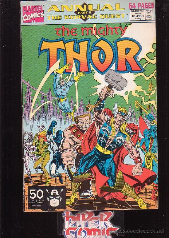Comics: THE MIGHTY THOR VOL 1 , N&ordm; 16 ANNUAL 1991 ( EDICION EN INGLES )
