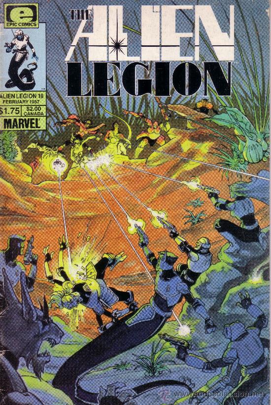 C&oacute;mics: THE ALIEN LEGION - MARVEL - N&ordm; 18 - ESCRITO EN INGLES