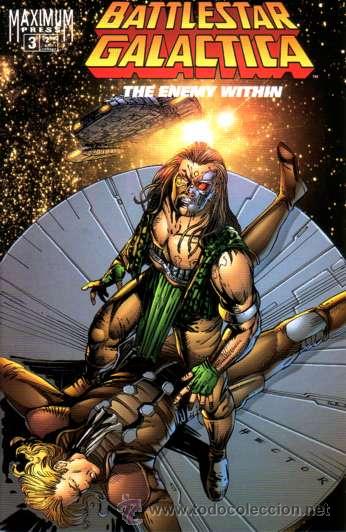 C&oacute;mics: BATTLESTAR GALACTICA: ENEMY WITHIN # 3 (Maximum Press,1995) - VARIANT COVER - Foto 1
